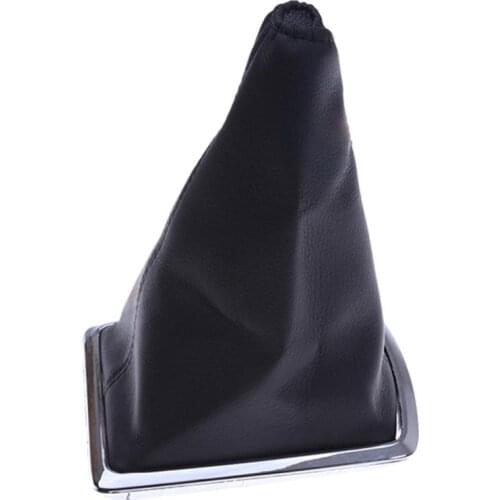 Speed 6 Speed High Quality Durable PU Leather Manual Car Gear Shift Knob Cover For Ford Focus MK2 20042012 upgrade