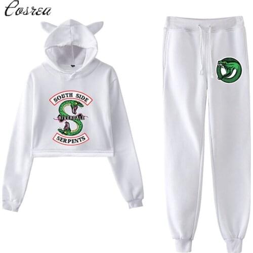 South Side Serpents Riverdale Hoodies Sweatshirts Riverdale Hoodie Pants Streetwear Tops Spring Sexy Kpops Hoody Female Harajuku