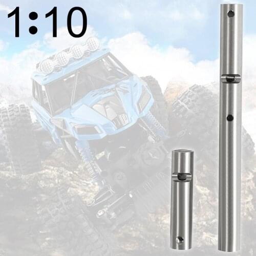 Stainless Steel Rear Axle with Sleeve Bushing Bicycle Bearings for 1/10 RC Crawler Axial Wraith RR10 90048 90053