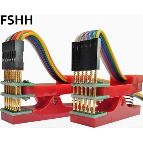 2.54mm-2pin 4pin spacing Test stand PCB clip Clamp Fixture fixture Probe pogo pin Download Program Burn 2p 4p clamp/strip line