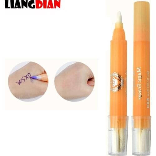 1PC Remove Tattoo Eyebrow Design Skin Marker Pen Mark Magic Eraser Cleanser Pen Remover Tattoo Tool Accessories