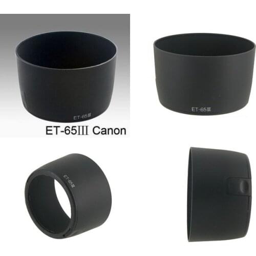 10PCS ET-65 III Lens Hood For Canon EF 135mm f/2.8 85mm f/1.8 100mm f/2 70-210mm f/3.5-4.5 Lens Accessories