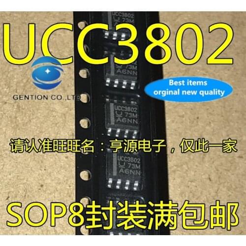 10PCS UCC3802 UCC3802D UCC3802DTR SOP8 current mode PWM control IC chip in stock 100% new and original