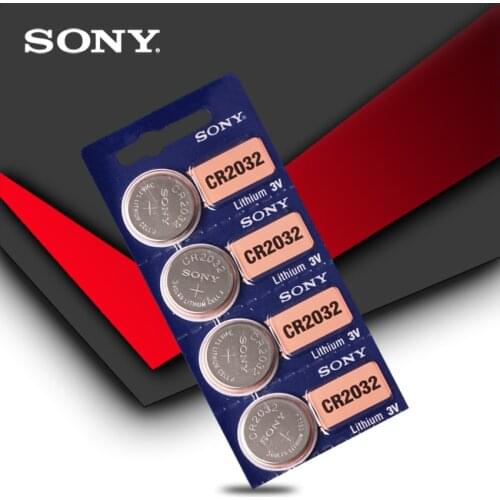 4pcs/lot SONY Original cr2032 Button Cell Batteries 3V Coin Lithium Battery For Watch Remote Control Calculator cr2032