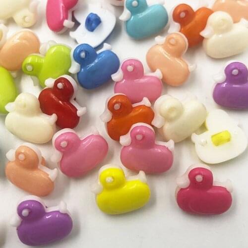 50/100pcs Duck Plastic Buttons backhole DIY buttons sewing appliques PT35
