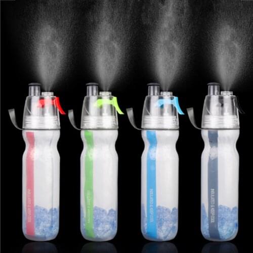 500ml Bicycle Water Bottle Cycling Spray Riding Bottle PE Double Keep Cool Outdoor Sports Plastic Bike Water Cup Hydro Flask