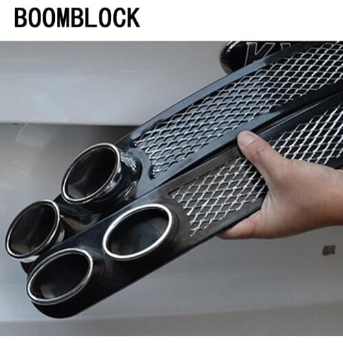 BOOMBLOCK Car 3D Cool Automobiles carbon Exhaust pipe Sticker For Mazda 3 6 cx-5 Alfa Romeo 159 Fiat 500 Renault duster Seat VW