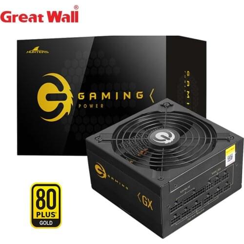 Great Wall PC Power Supply 12V 950W 80PLUS GOLD PSU ATX Active PFC 140mm Fan Auto starts/stops Full Modular