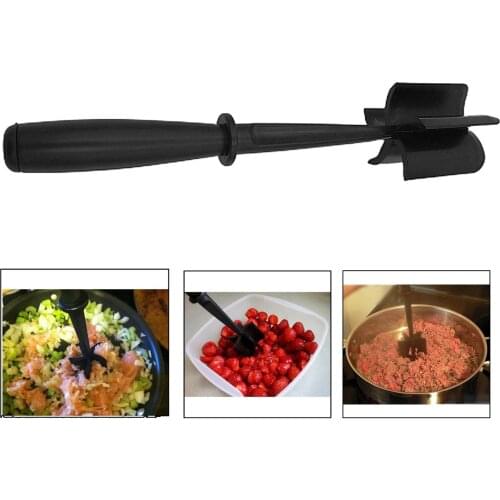 Masher Pumpkin Tool Meat Chopper Cooking Scraper Hamburger Abs Multifunctional Potatoes Touch High-temp Soft Kitchen Accessories