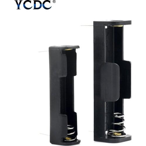 AAA AA Battery Case Holder ABS Box 1 Slot Battery Storage Box Easy Power Solution With Long Pin DIY Standard Batteries Charging