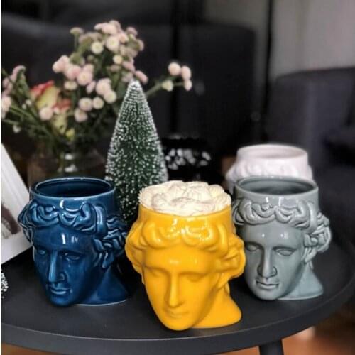 Nordic Creative Retro Greek Mug Apollo Male God Water Cup Creative Funny Coffee Cup coffee mug turkish coffee cups gift CL71906