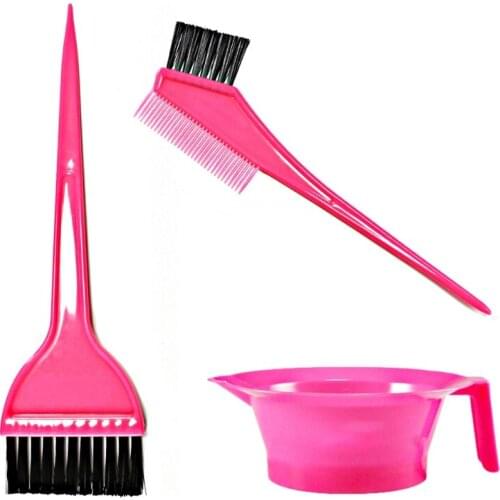 Hair Dye Coloring Kit Mixing Bowl Tinting Brushes Sharp Tail Comb for Hair Dyeing DIY Hairdressing Tools Professional Home Salon