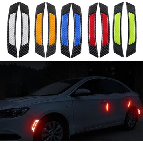 Car Safety Warning Sticker Mark Bike Helmet Car Reflective Door Stickers Tape Reflective Strips Car-styling Exterior Accessories