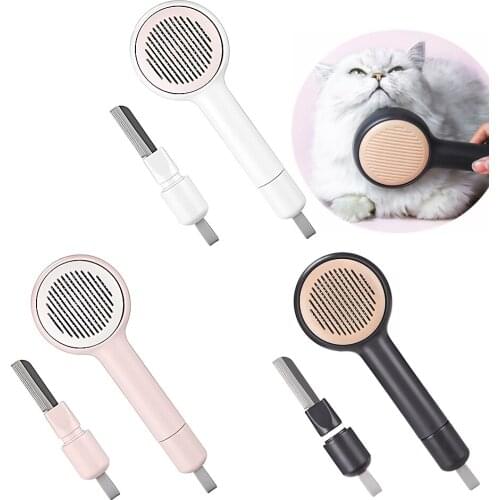 Self Cleaning Slicker Brush Pet Dog Cat Puppy Hair Shedding Grooming Trimmer Fur Comb Brush Slicker Tool Pet Products Hair Brush