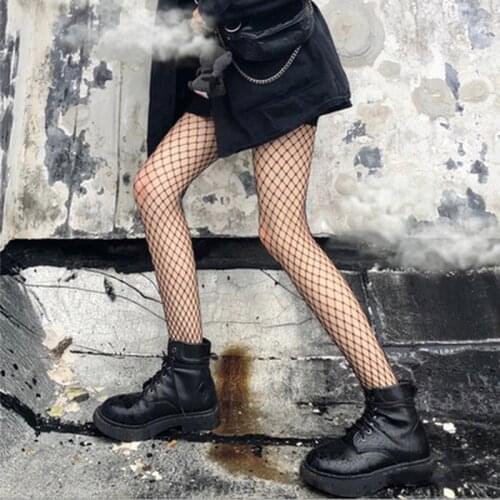 1 Pair New Women Net Sexy Lady Lace Big Mesh Stockings Large Mesh Fishnet Thigh HighTights Breathable Comfortable Haute