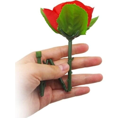 Folding Roses Empty-handed Appear Rose Scarves Change Roses Magic Toy Props YH1844