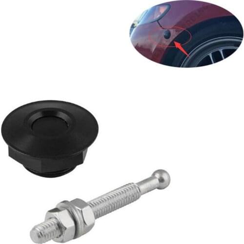 Hood Hood Latch Replacement Aluminum+Stainless Steel Bonnet Bumper Clip