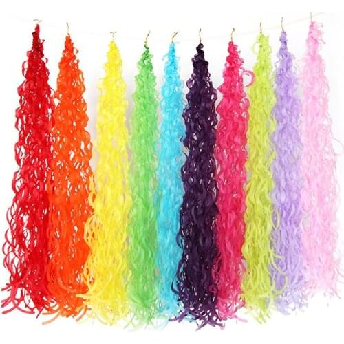 Spiral Tassel Pendant Wedding Background Hanging Ornaments Birthday Party Supplies Decoration Big Wave Paper Garland