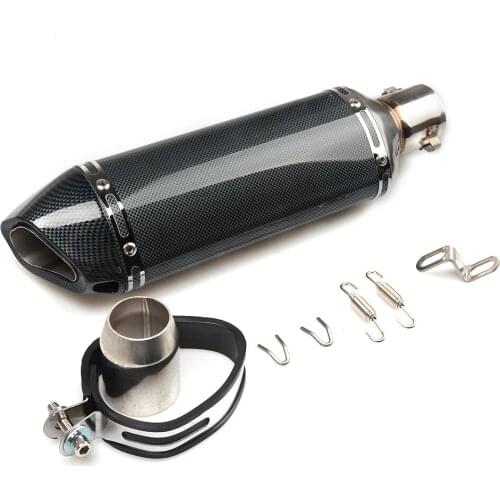 51MM Motorcycle Exhaust Pipe With Muffler Moto Bike Exhaust Pot Escape For Kawasaki ZZR1400 ZX1400 S Version ZX6R ZX636 Z750R