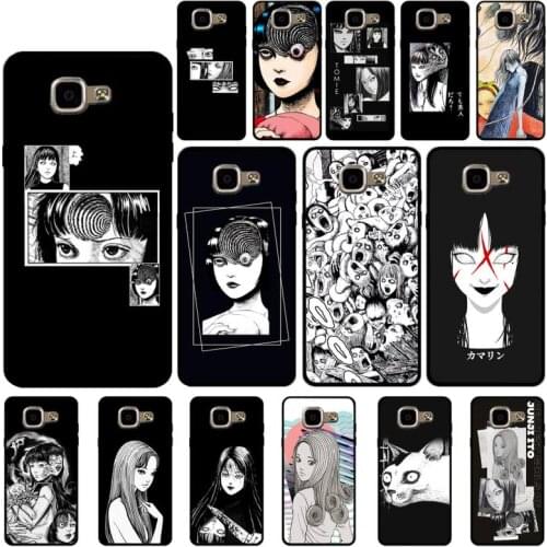 YNDFCNB Junji Ito Tees Horror Thriller Phone Case for Samsung A6 A8 Plus A7 A9 A20 A20S A30 A30S A40 A50 A70