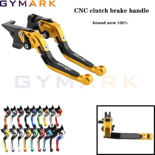 Gold + black Adjustable CNC Folding Motorcycle Brake Clutch Levers For Aprilia SHIVER 750 / GT 2007-2016 2008 2009 2010 2011