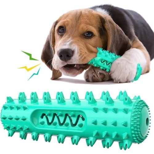 Dog Molar Toothbrush Toys Chew Cleaning Teeth Elasticity Soft Puppy Dental Care Extra-tough Pet Cleaning Toy Supplies Dog toys
