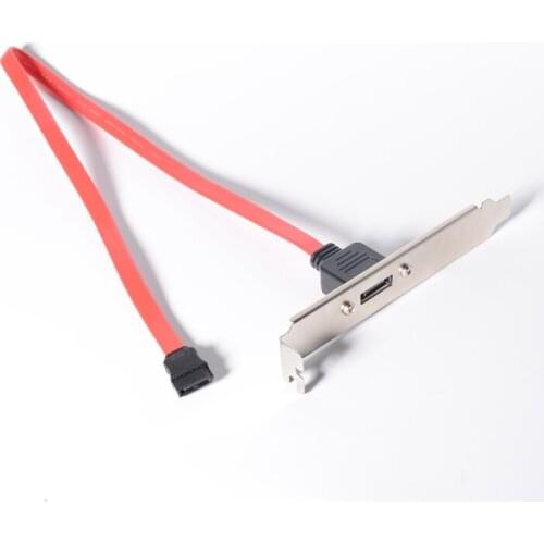 1 Ports SATA II internal to SATA II external PCI Bracket SATA extension Cable 45cm