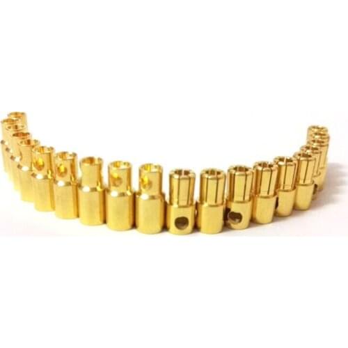 10 pairs 6mm Bullet Banana Plug Connector Male Female for RC Battery Part Gold PlatedARE4