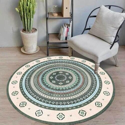 200cm Fashion Bohemian Circle Geometric Fresh Ethnic Style Living Room Bedroom Hanging Basket Chair Round Floor Mat Carpet