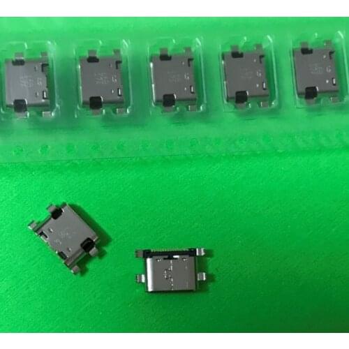 30pcs/lot Mini type C micro usb charger jack socket connector for ZTE C2016 W2016 ZMAX Pro Z981 charging port dock plug repair