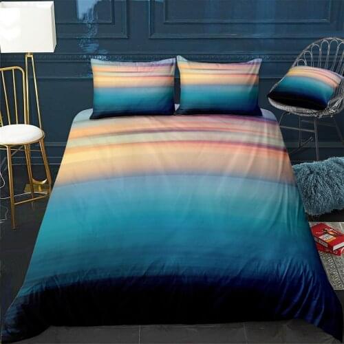 Abstract Seascape 06 Quilt Cover Pillowcase 3Piece Comforter Bedding Set With Pillow Case Single Double Duvet Cover Home Decora