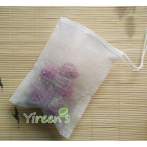 Free shipping! 100pcs New PLA Biodegraded Tea Filters 70 X 90mm Corn Fiber Drawstrings Tea Bags, Ultrasonic coffee Filter bags