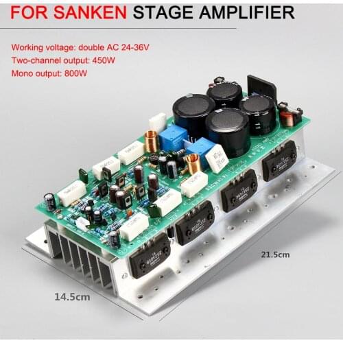 For Sanken 1494/3858 800W Two-Channel Stereo High-Power Amplifier Board Stereo Amp Mono 800W Amplifier Board For Sound DIY