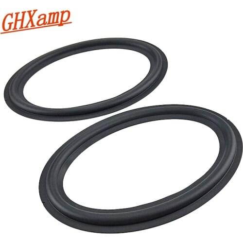 GHXAMP 5 * 7 inch Car Speaker Rubber Edge Oval Speaker Surround Ring Repair Sound Box Folding Rubber Edge 192*150mm 2pcs
