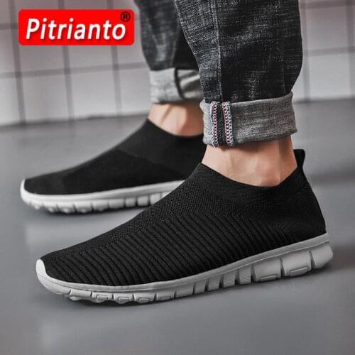 Fashion Men Casual Shoes Comfort Unisex Non-slip Men Sneakers Lightweight Mens Breathable Summer Air Mesh Shoes Big Size 47