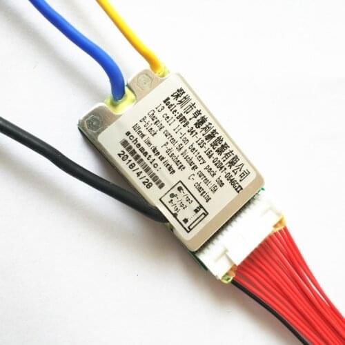 High quality 13s bms 48v lithium battery bms charging voltage 54.6 15a bms pcm