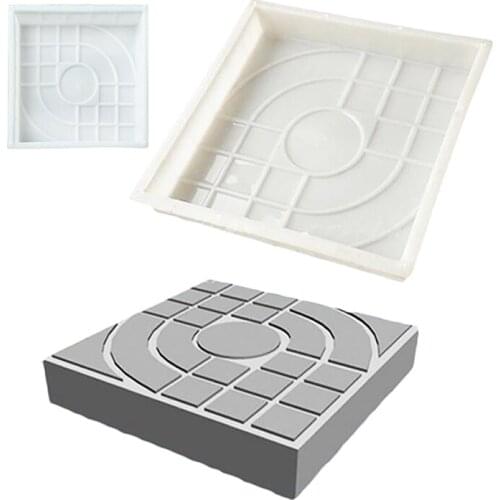 DIY Reusable Paving Cement Mould Courtyard Garden Landscape Decor Stepping Stone Road Color Brick Making Tools Plastic Mould