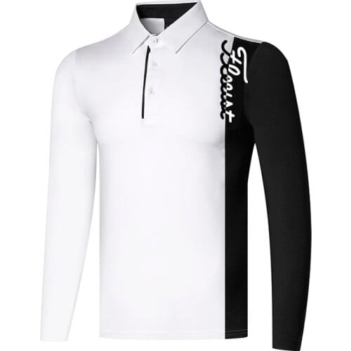 2021 Golf Polo Shirts Quick Drying For Men Long Sleeve T-Shirt Outdoor Sports Breathable Golf WEAR