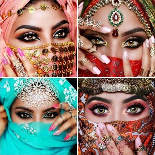 EverShine 5D Diamond Painting Full Square Indian Woman Diamond Embroidery Girl Picture Of Rhinestones Mosaic Diamonds Art Kits