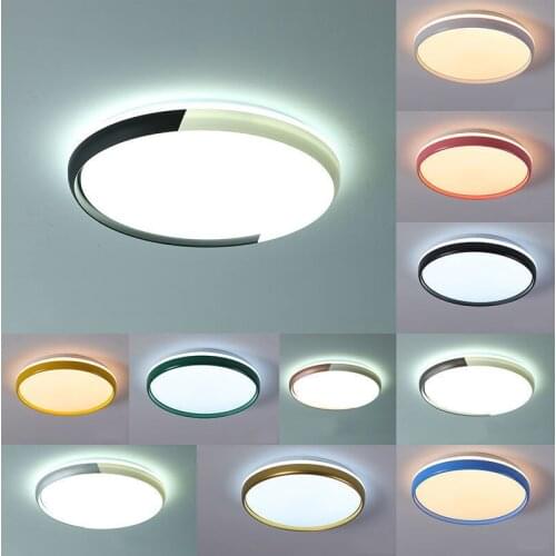 Nordic 3CCT Dimmable Round Light Led 3 Color Selectable Ceiling Lighting Fixtures For Living Room Bedroom