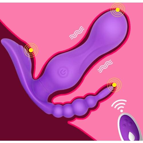 Wearable Vibrator Sex Toys for Women Adult Anal Plug G Spot Clitoris Stimulator Wireless Remote Control Panties Vibrator Dildo