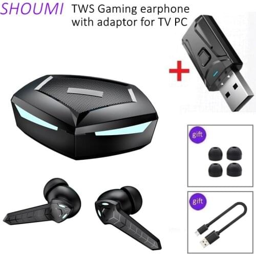 New P36 TWS Gaming Earbuds Low Latency Wireless Game Headset Sound Position Hifi Bass Earphone USB Adaptor for TV PC Phone Gamer