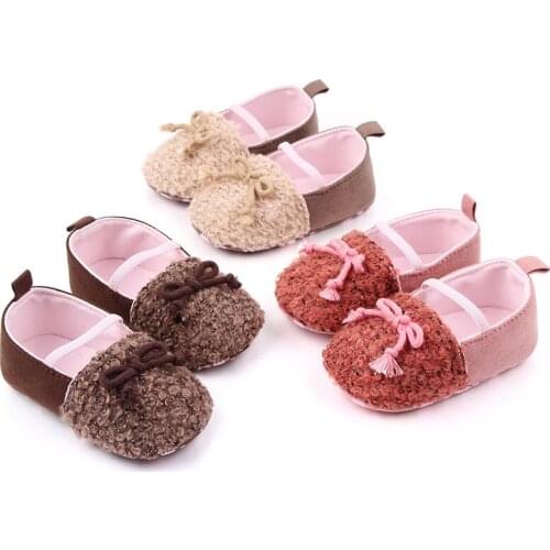 0-18M Baby Girl Shoes Newborn Girl Crib Shoes Cotton Soft Sole Infant Shoes For Girls Baby Walking Shoes First Walker F105