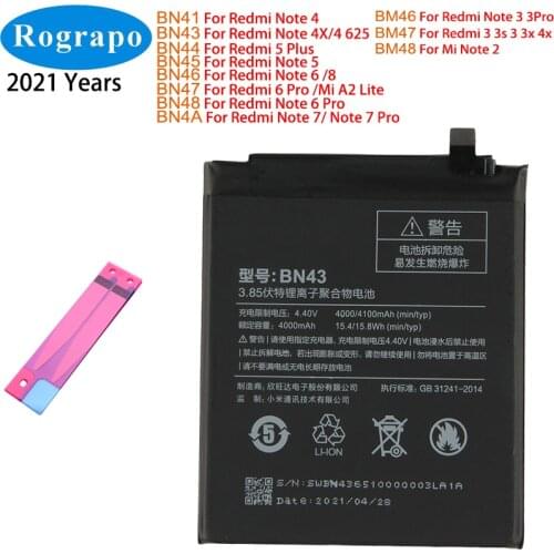 Rograpo Xiaomi Redmi 3X Phone Batteries