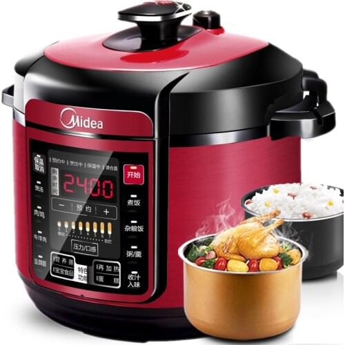 6L Large Capacity Pressure Cooker Household Smart Double Bravery High Pressure Pot Rice Cooker 24H Appointment Pressure Cooker