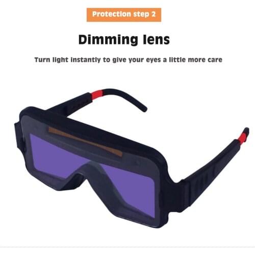Welding Glasses Welder Variable Automatic Glass Welding Mask Goggles Solar Power High Probe Sensitivity Automatic Dimming