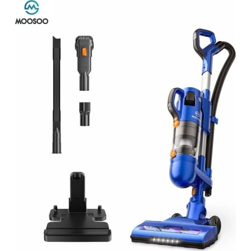 MOOSOO U26D Upright Vacuum Cordless Vacuum Cleaner, 26KPa Powerful Suction, LED Touch Screen,Wireless Handheld Vacuum for home