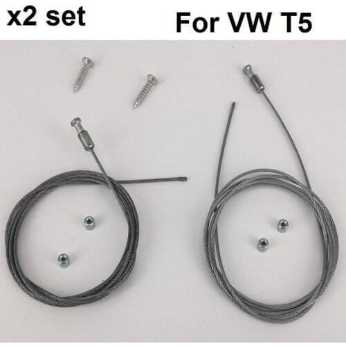 X2 Set For VW T5 Caravelle Multivan electric sliding door repair Steel wire Left&right Onwards 2003