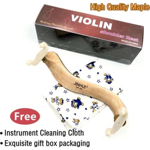1pcs hight quality adjustable maple wood violin shoulder rest,violin part