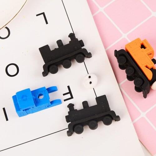 Childrens toy train eraser color student fashion eraser*2pcs